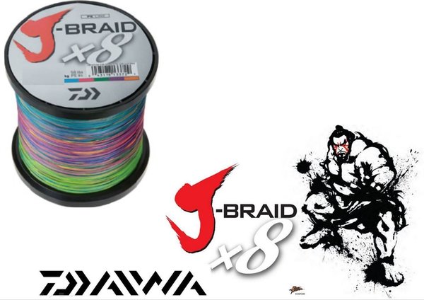 DAIWA J-Braid X8 Multi Color je 25m